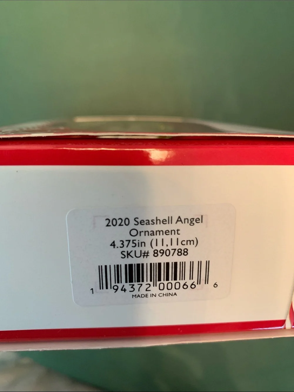 (2) Lenox Christmas Ornaments 2020 Annual Seashell Angel 2022 Heavenly Angel